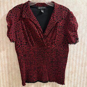 INC International Concepts Petite Mesh Top- Size M